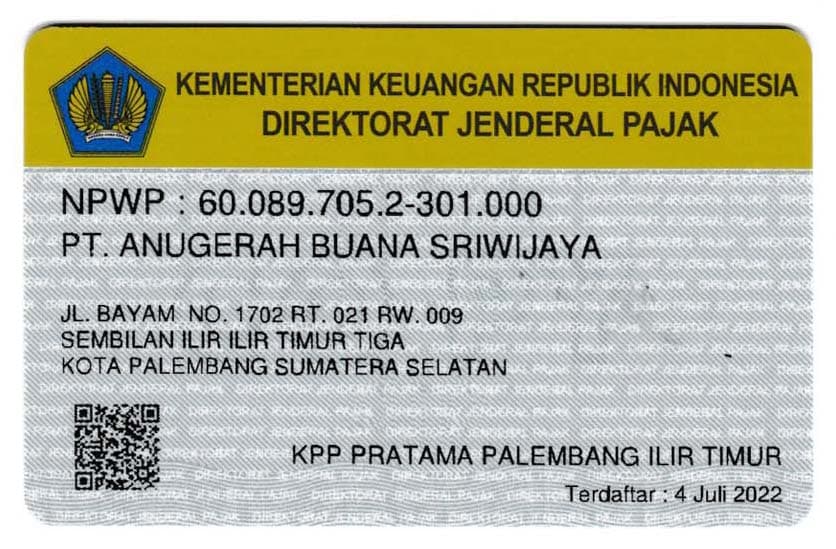 NPWP Perusahaan